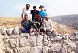 The Barrs with their workcrew in Jordan